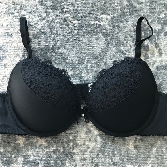 YAMAMAY black lace push up bra 36C - Picture 2 of 4